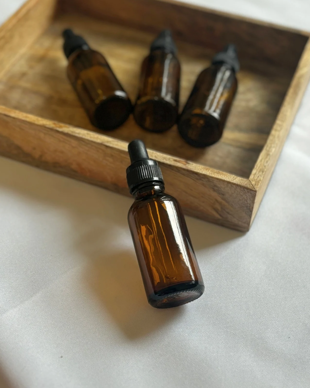 Fiole ambrée compte-gouttes