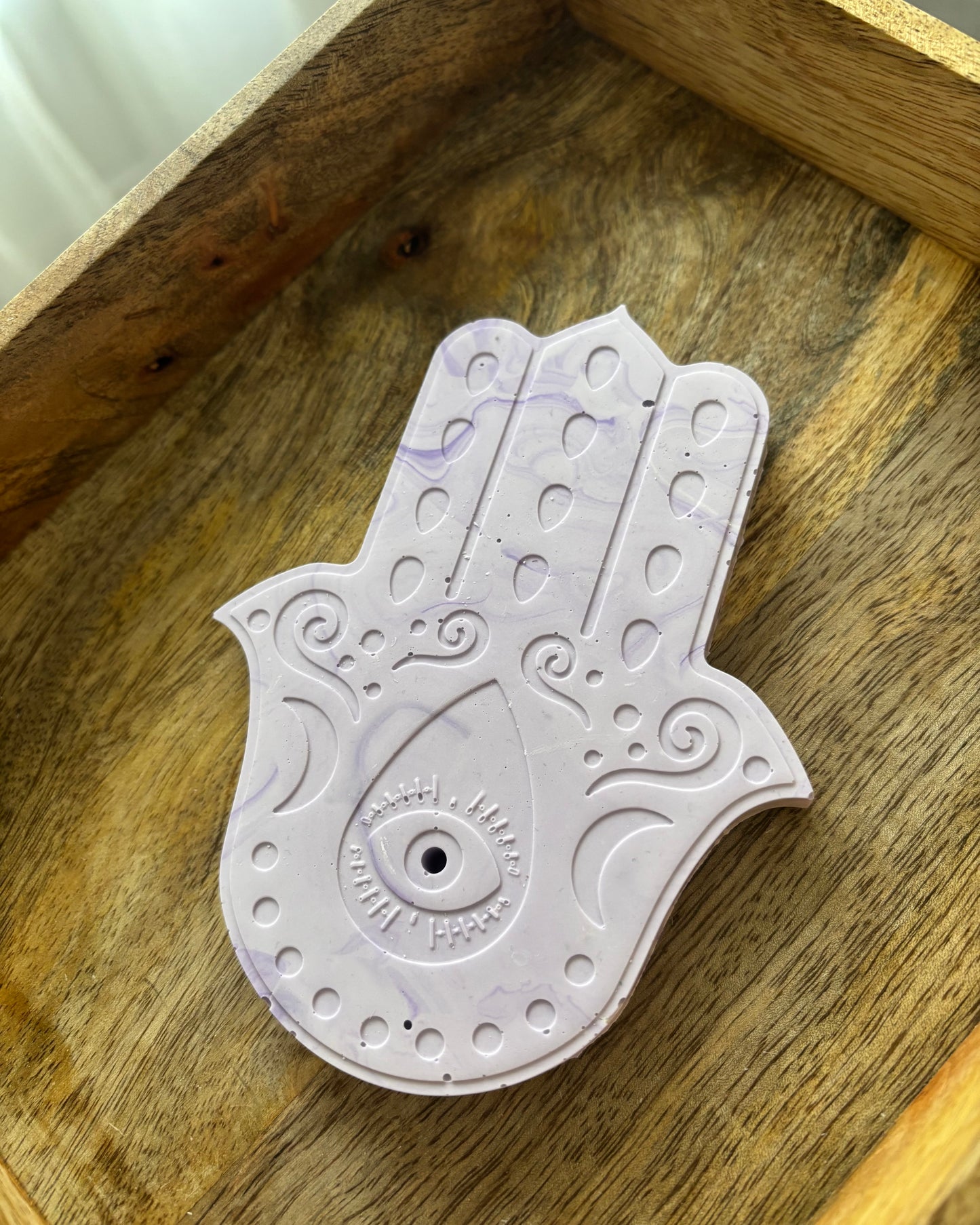 Khamsa couleur lilas marbré