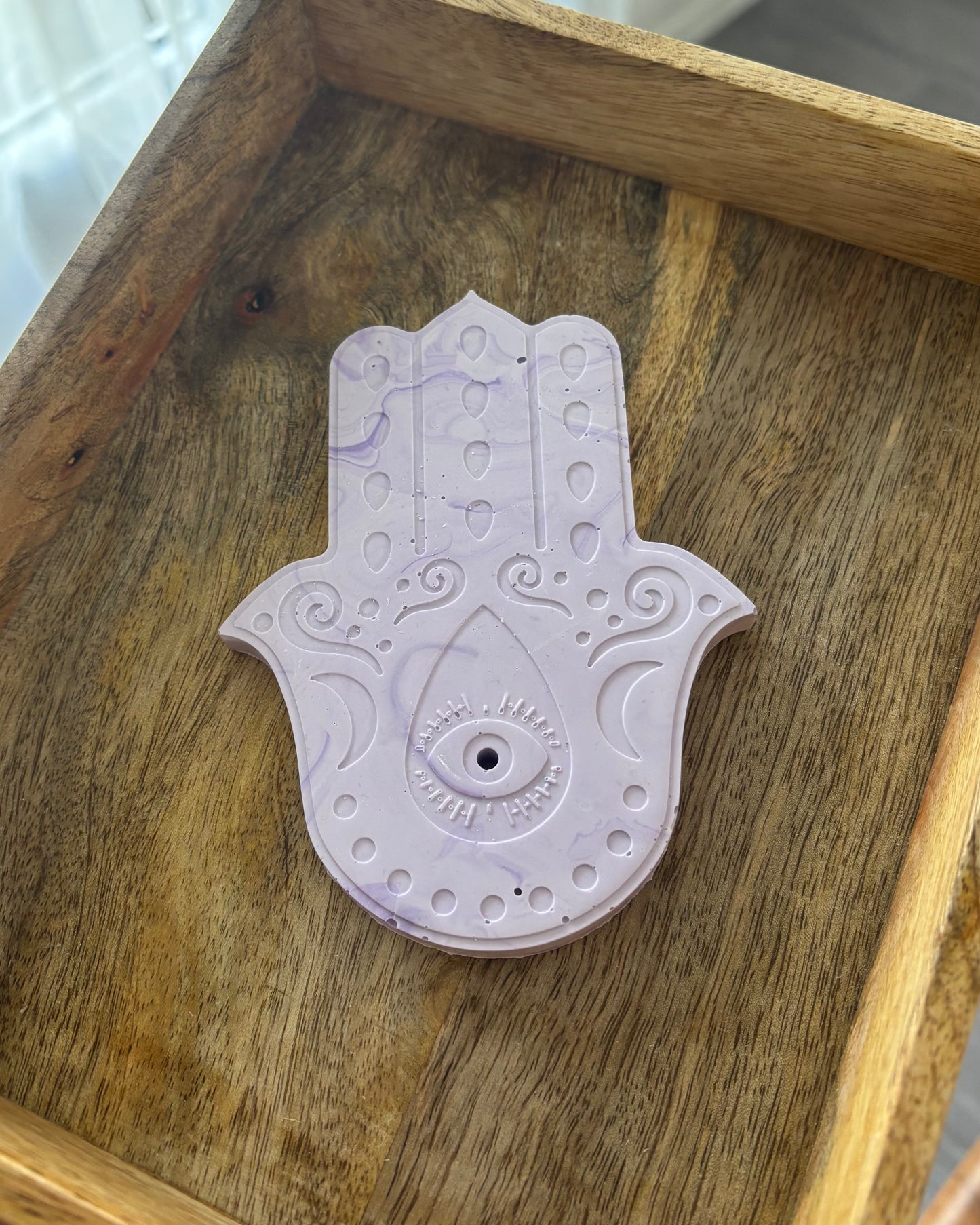 Khamsa couleur lilas marbré