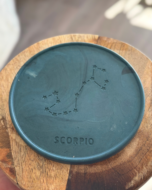 Plaque Scorpion bleu