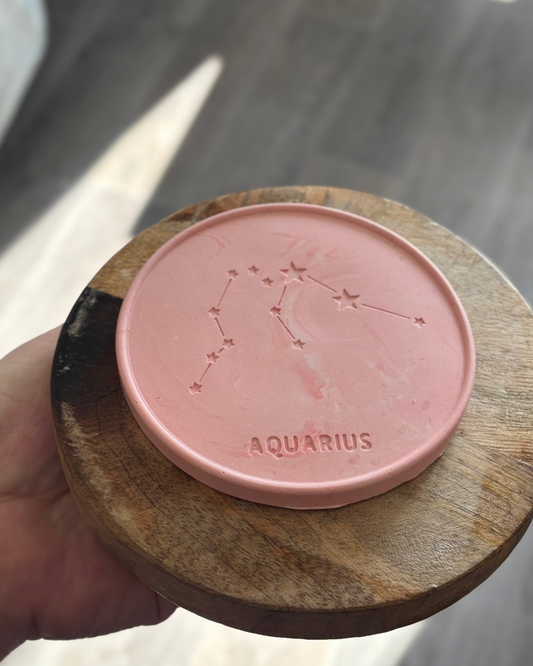 Plaque Verseau rose