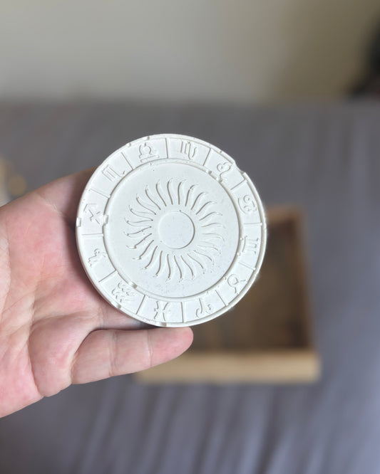 Plaque soleil - blanc
