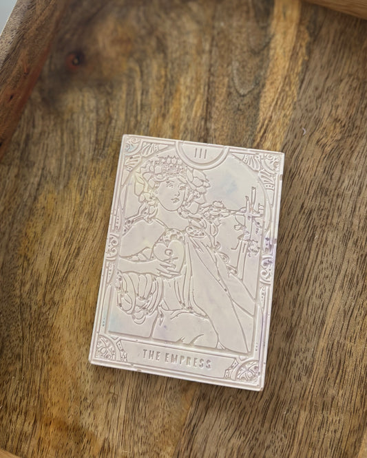 Carte tarot Impératrice violet très clair